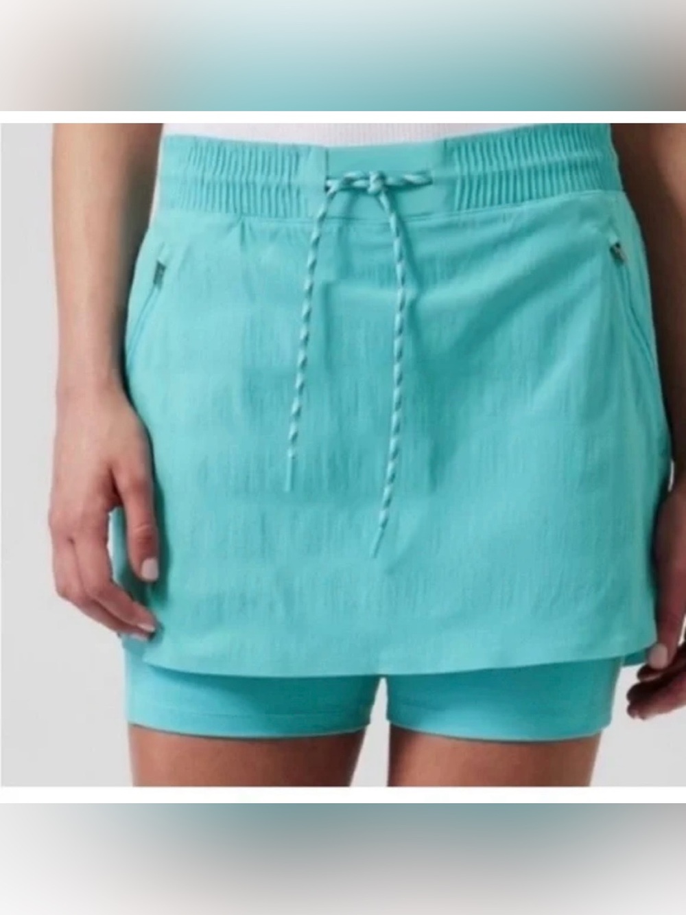 NWT ATHLETA Trekkie skort 6